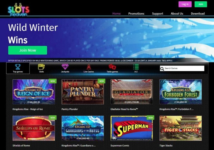 Slots Heaven Casino Review Bonuses, Promotions, Games